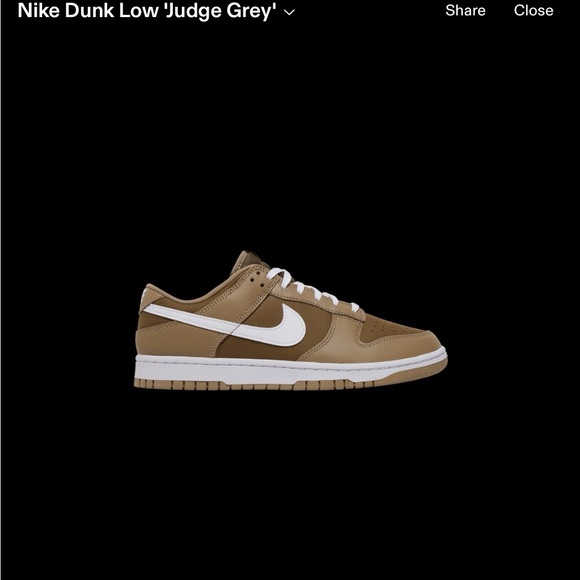 Nike Men’s Tan Sneakers with White Swoosh
